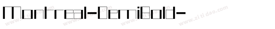 Montreal-DemiBold字体转换
