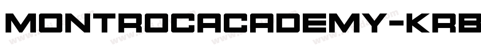 MontrocAcademy-KrBl字体转换