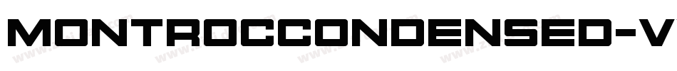 MontrocCondensed-vw34字体转换