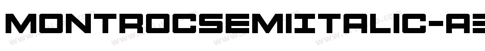 MontrocSemiItalic-a3xg字体转换