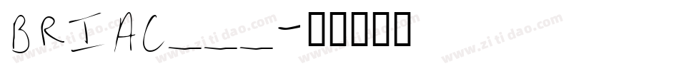BRIAC___字体转换