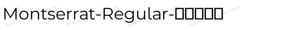 Montserrat-Regular字体转换