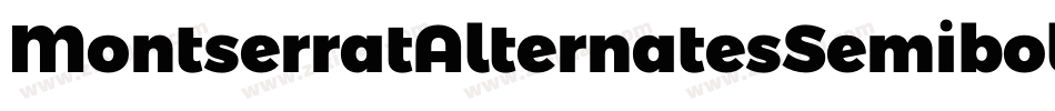 MontserratAlternatesSemibold-jM57字体转换