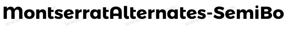 MontserratAlternates-SemiBold字体转换
