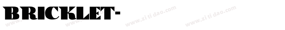 BRICKLET字体转换