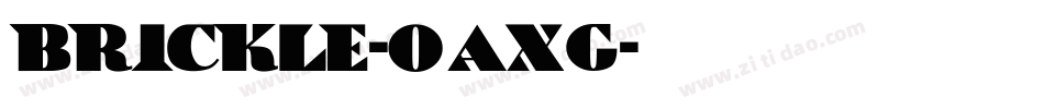 Brickle-0axG字体转换