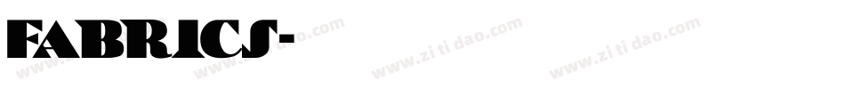 Fabrics字体转换