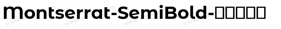 Montserrat-SemiBold字体转换