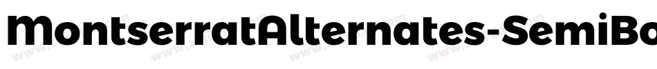 MontserratAlternates-SemiBold字体转换