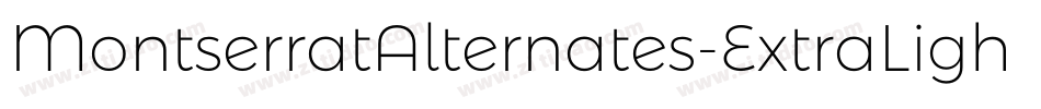 MontserratAlternates-ExtraLightItalic字体转换