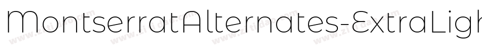 MontserratAlternates-ExtraLightItalic字体转换