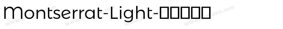 Montserrat-Light字体转换