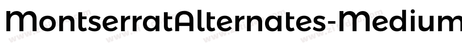 MontserratAlternates-Medium字体转换