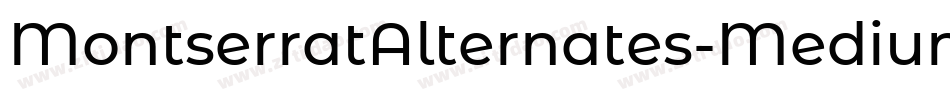 MontserratAlternates-Medium字体转换