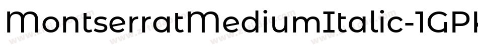 MontserratMediumItalic-1GPK4字体转换