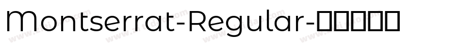 Montserrat-Regular字体转换
