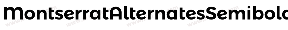 MontserratAlternatesSemiboldItalic-JRm7E字体转换