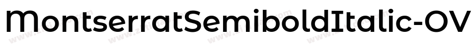 MontserratSemiboldItalic-OVZXA字体转换