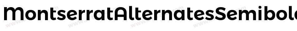 MontserratAlternatesSemiboldItalic-zW3l字体转换