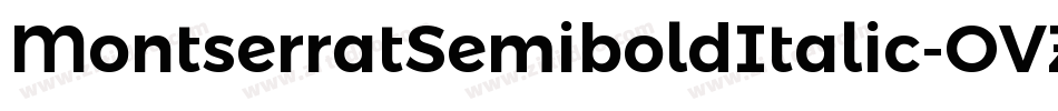 MontserratSemiboldItalic-OVZXA字体转换