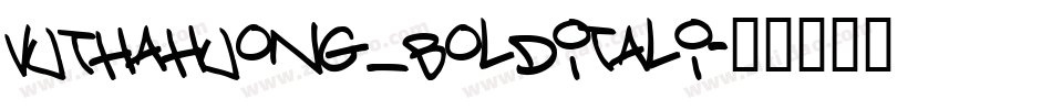 vuThaHuong_bolditali字体转换