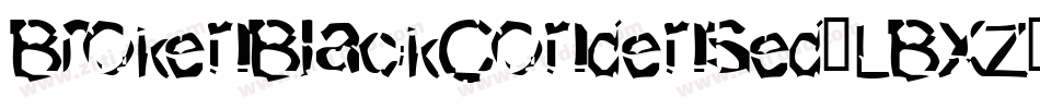 BrokenBlackCondensed-LBXZ字体转换