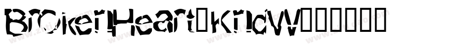 BrokenHeart-KndW字体转换