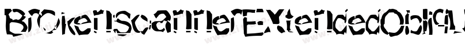 BrokenScannerExtendedOblique-lGvy字体转换