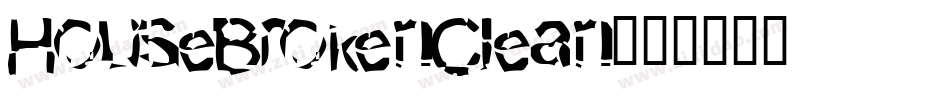 HouseBrokenClean字体转换
