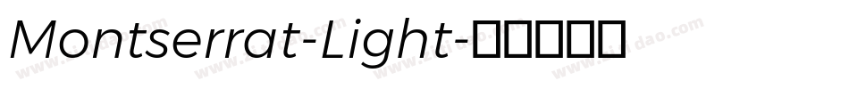 Montserrat-Light字体转换