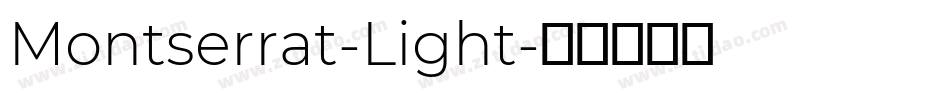 Montserrat-Light字体转换