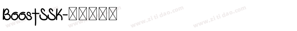 BoostSSK字体转换