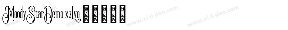 MoodyStarDemo-x3Lv0字体转换