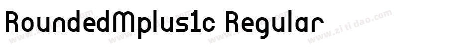RoundedMplus1c-Regular字体转换