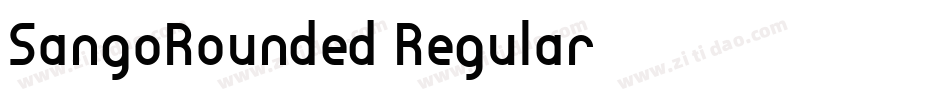 SangoRounded-Regular字体转换