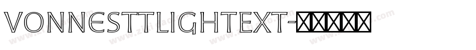 VonnesTTLightExt字体转换