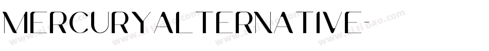 MercuryAlternative字体转换