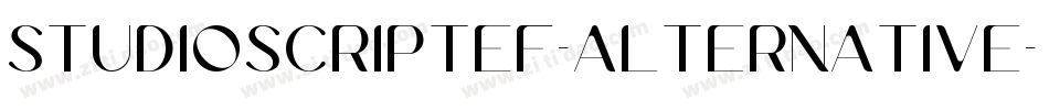 StudioScriptEF-Alternative字体转换