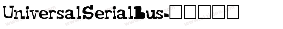 UniversalSerialBus字体转换