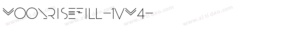 MoonriseFill-1Vm4字体转换