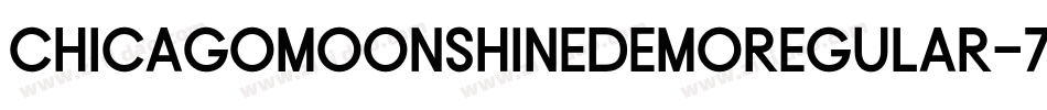 ChicagoMoonshineDemoRegular-7GZB字体转换