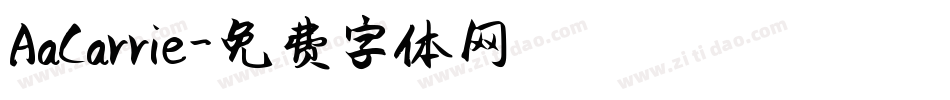 AaCarrie字体转换
