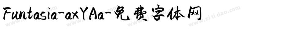 Funtasia-axYAa字体转换