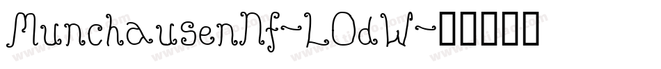 MunchausenNf-LOdW字体转换