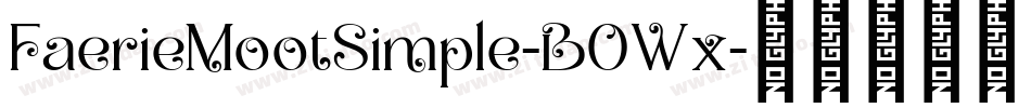 FaerieMootSimple-B0Wx字体转换