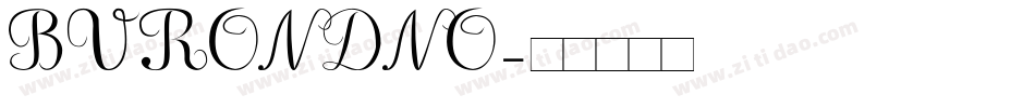 BVRONDNO字体转换