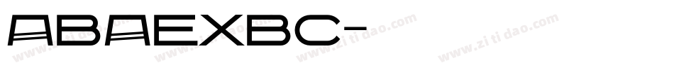 ABAEXBC字体转换