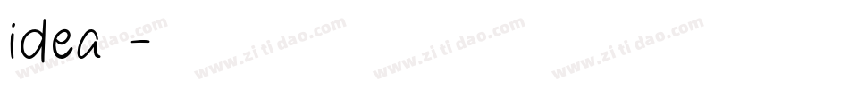 idea字体字体转换