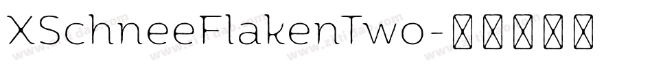 XSchneeFlakenTwo字体转换