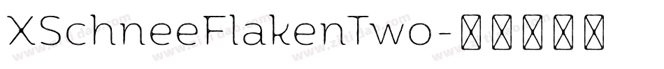 XSchneeFlakenTwo字体转换